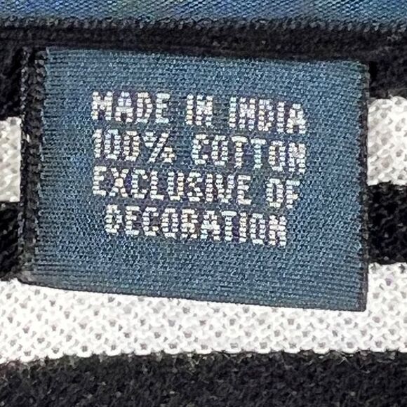 Mens Polo Ralph Lauren Black and White Striped Shirt 0648 - Picture 6 of 12